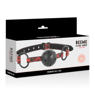 BEGME - BALLKNEBEL RED EDITION VEGANES LEDER