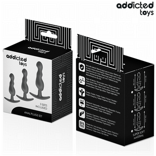 ADDICTED TOYS - 3ER-SET ANALPLUG MODELL 1