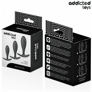 ADDICTED TOYS - 3ER-SET ANALPLUG MODELL 2