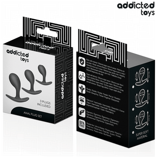 ADDICTED TOYS - 3ER-SET ANALPLUG MODELL 3