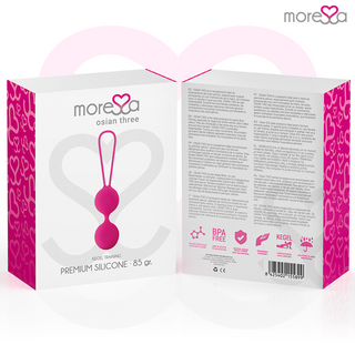 MORESSA - KUGEL-SET OSIAN DREI PREMIUM SILIKON ROSA