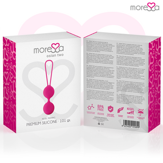 MORESSA - KUGEL-SET OSIAN TWO PREMIUM SILIKON ROSA