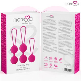 MORESSA - OSIAN KUGEL-SET PREMIUM SILIKON ROSA