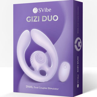 SNAIL VIBE - GIZI DUO PAARSTIMULATOR FERNBEDIENUNG LILA