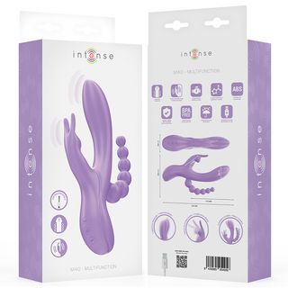 INTENSE - MIKO DREIFACHVIBRATOR RABBIT & STIMULATOR & ANAL 7 VIBRATIONEN LILA