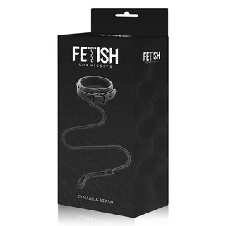 FETISH SUBMISSIVE - KETTENHALSBAND MIT NEOPREN-FUTTER
