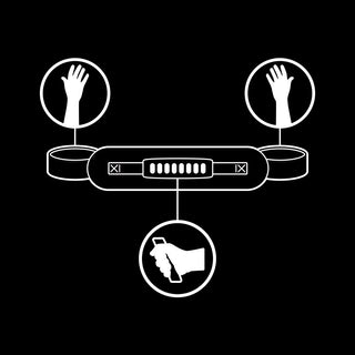 FETISH SUBMISSIVE - HANDSCHELLEN MIT NOPRENE-FUTTER UND GRIFF