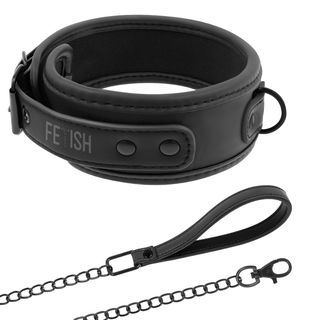 FETISH SUBMISSIVE - KETTENHALSBAND MIT NEOPREN-FUTTER